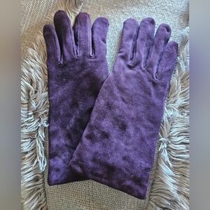 Antonio Murolo Purple Suede Gloves